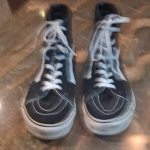 Black and White Vans Sneakers